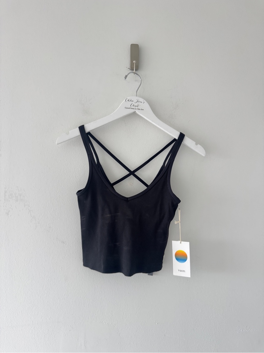VUORI Rib Black Tank XS